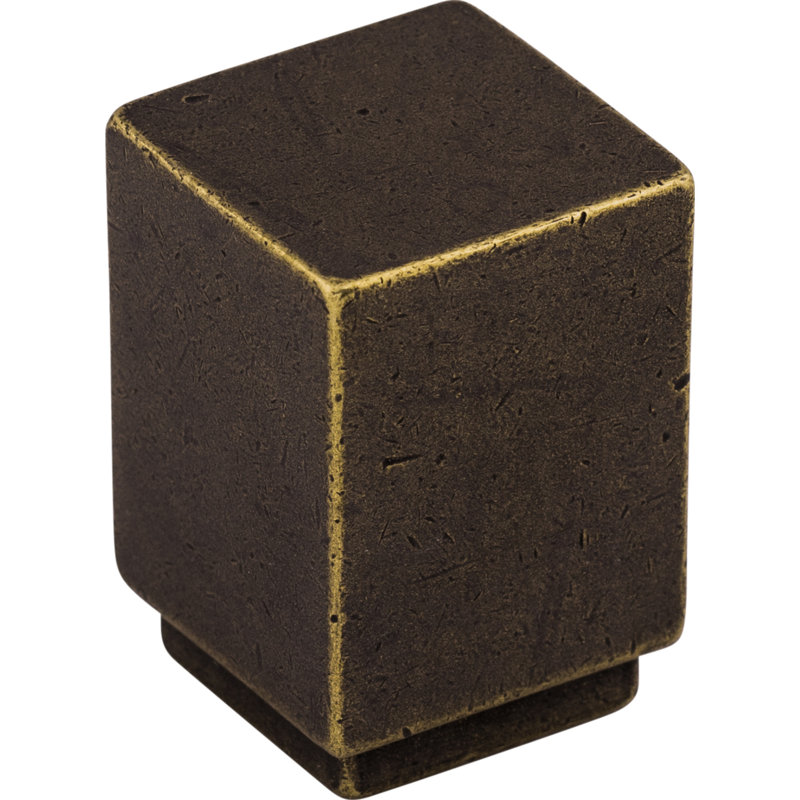 Linear 3/4" Length Square Knob, German Bronze