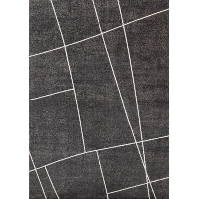 Tapis à motif géométrique uni Sereni