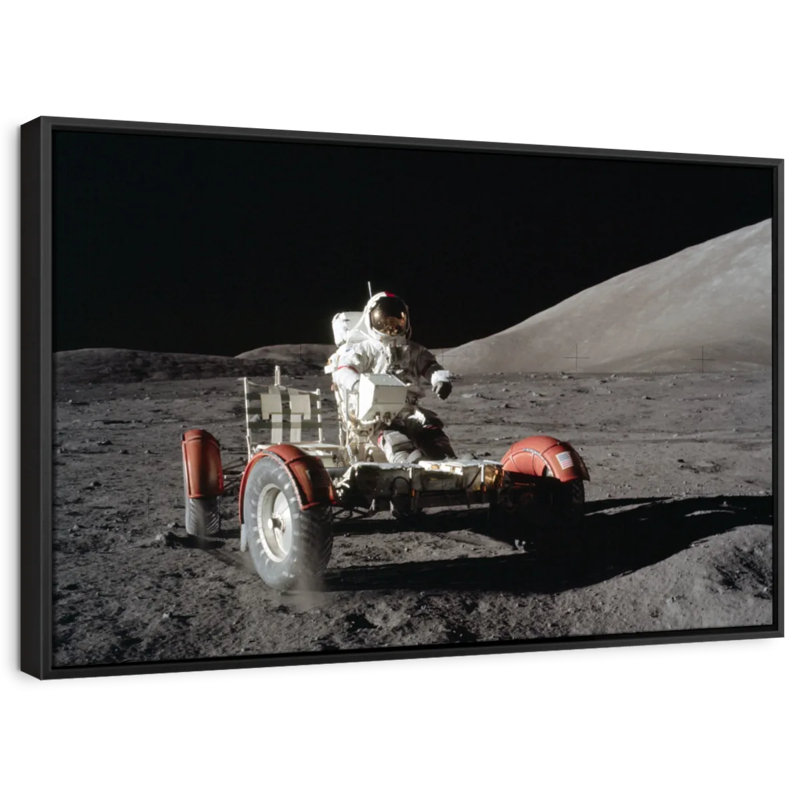 Apollo 17 Lunar Landing Canvas Print, 21" H x 31" W