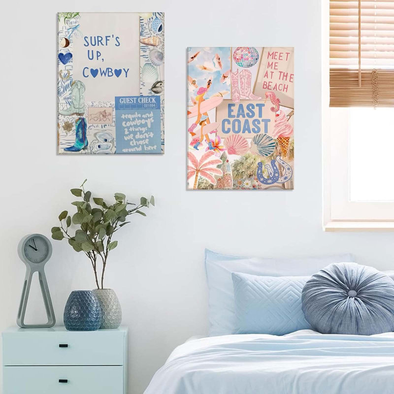 2 Piece Wrapped Canvas Print, 40cm H x 60cm W