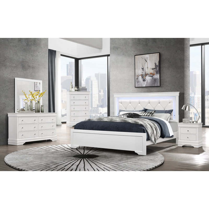 Miroir métallique Shaker, Blanc
