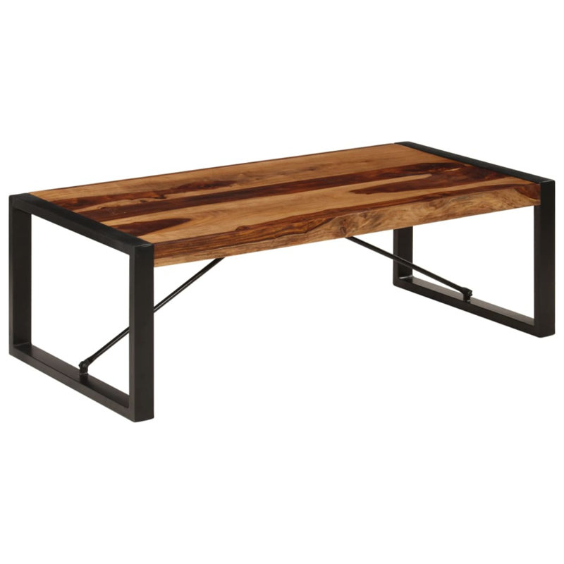 Table basse simple Cielke, Black, Dark Brown, H 15,7 po x l 23,6 po x P 47,2 po