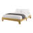 Wooden Platform Bed with Slats-350955709