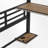 Full Metal Loft Bed With Built-in-desk And Led Light
