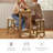 Wasima 2 - Person Solid Wood Solid Wood Top Four Leg Dining Set