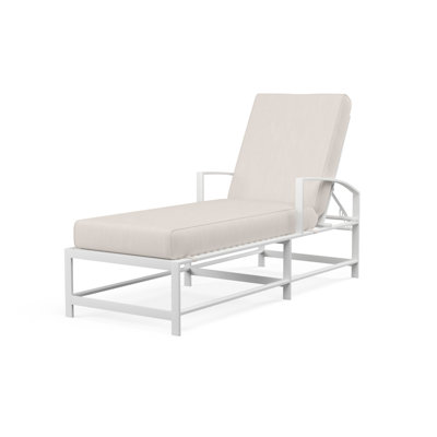 Chaise longue longue Sunbrella® inclinable avec coussins 72 po Bristol