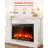 40in Electric Fireplace Insert Wall Recessed Heater 750W 1500W Remote-1177150350