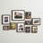 Augie Bronze Beveled Picture Frame with Mat