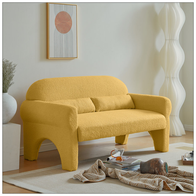 Causeuse moderne pour le salon, Jaune
