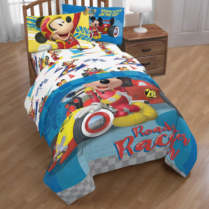 Ensemble de draps en microfibre Mickey Mouse