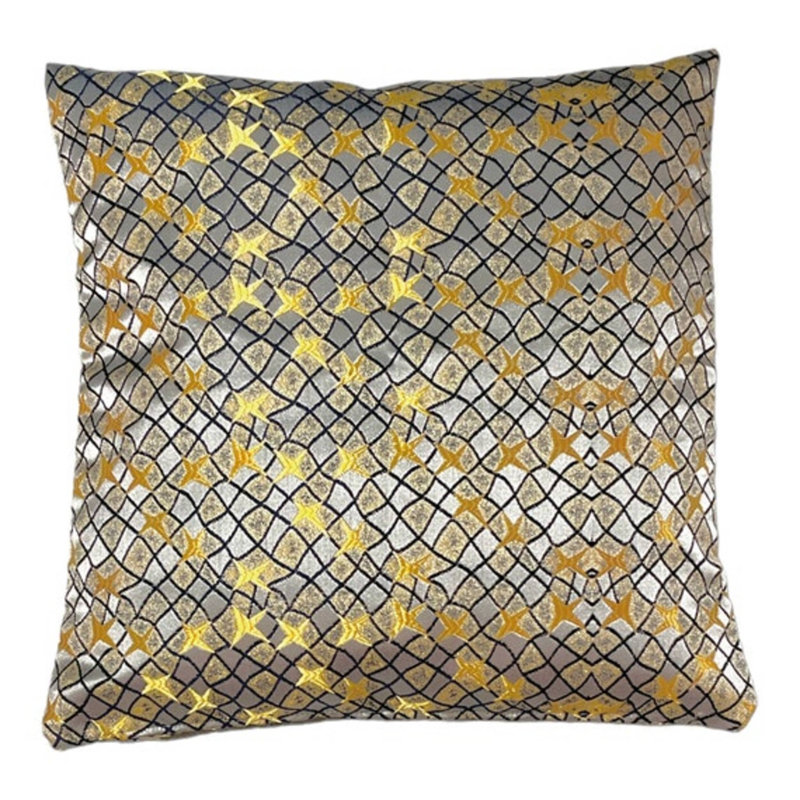 Pascoag Indoor / Outdoor Square Euro Pillow Cover, Geometric, 43cm H x 43cm W x 3cm D, Golden Cross
