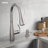 Moen Essie Pull-Down Kitchen Faucet with Power Clean Technology and Soap Dispenser-86671349