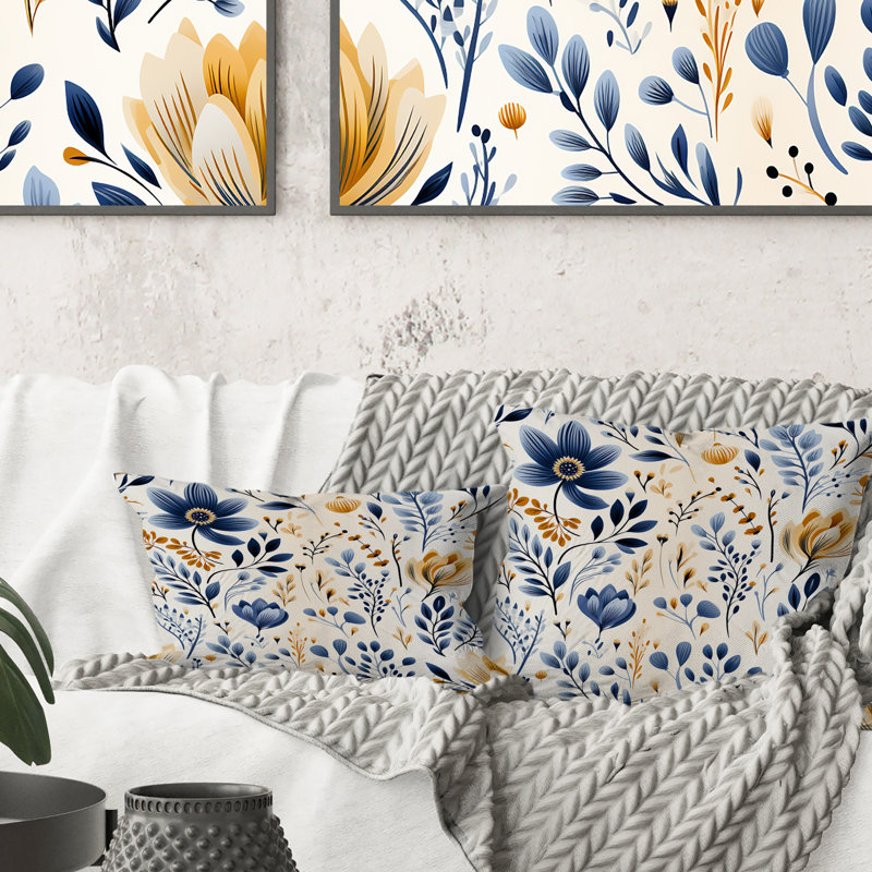 Floral Throw Pillow