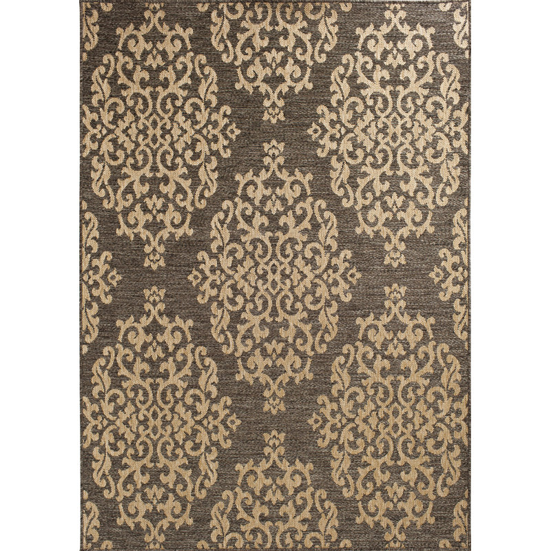 Tapis intérieur / extérieur Roopville Pebble, Rectangle 6 pi 7 po x 9 pi 6 po