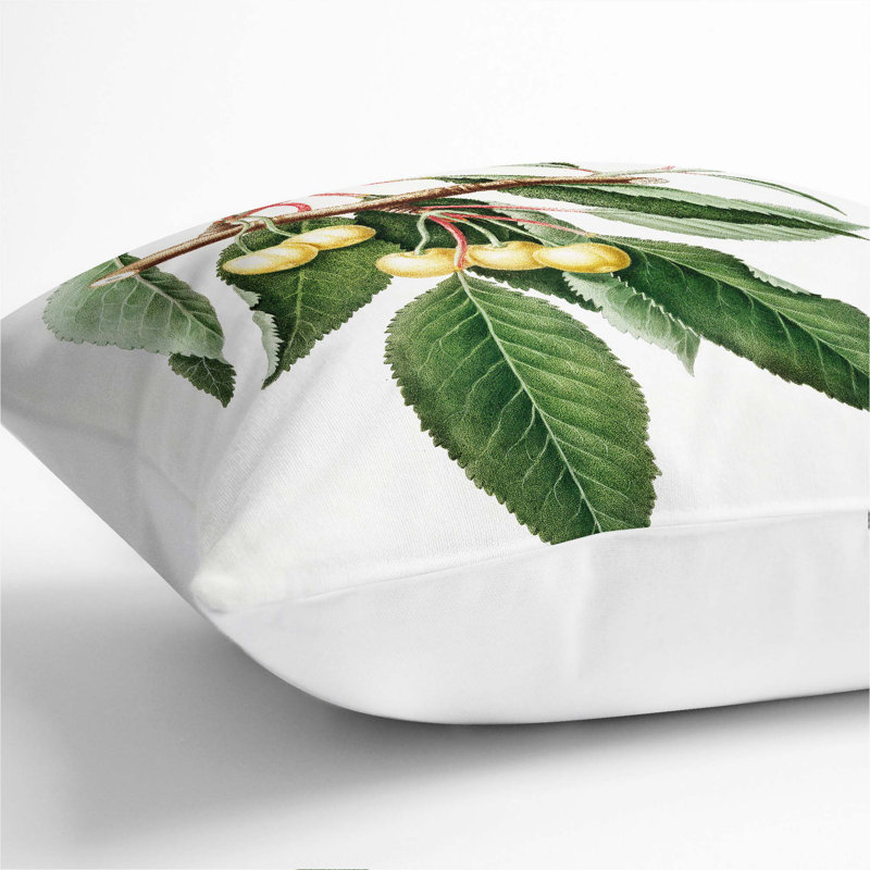 Square Cushion, 40cm H x 40cm W x 15cm D, White