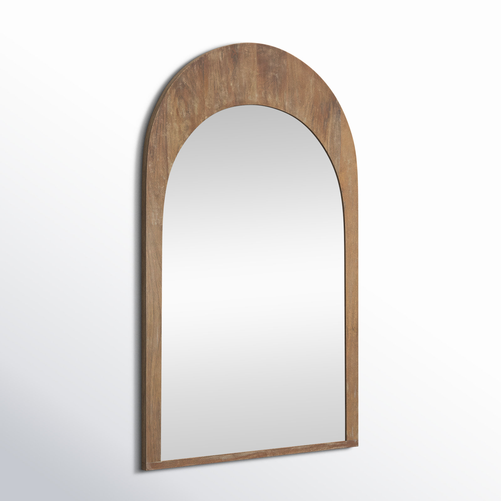 Vixe 42" Mango Accent Mirror, Light Brown, 48" x 30"