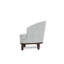 Fauteuil d'appoint rembourré Verduzco, gris clair