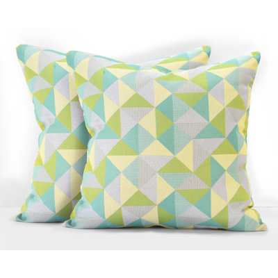 Pacifica Geometric Indoor/Outdoor Throw Pillow