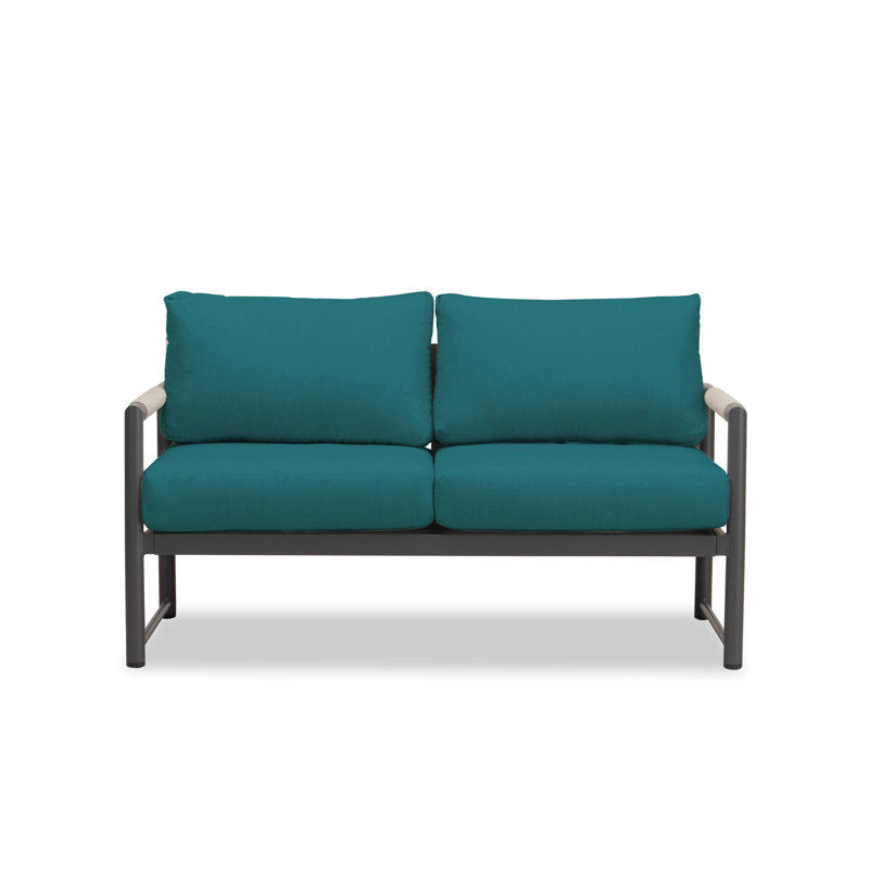 Alto Outdoor 2 - Seat Loveseat, Cast Silver Sunbrella®, Slate Gray