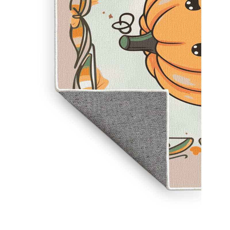 Tapis de Noël lavable The Holiday Aisle®, Rectangle de 5 pi x 8 pi