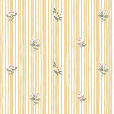  Garden Stripe Linen Wallpaper