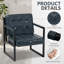 Geraldina Faux Leather Armchair-1677772162