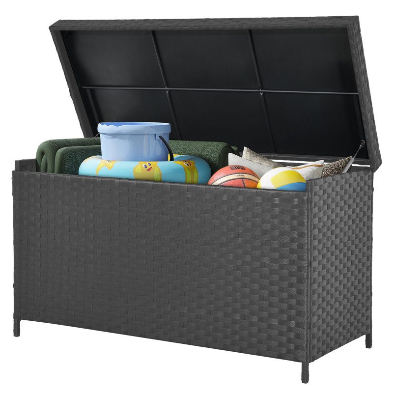 Boîte de rangement d'extérieur 170 gallons Balconera, Gris