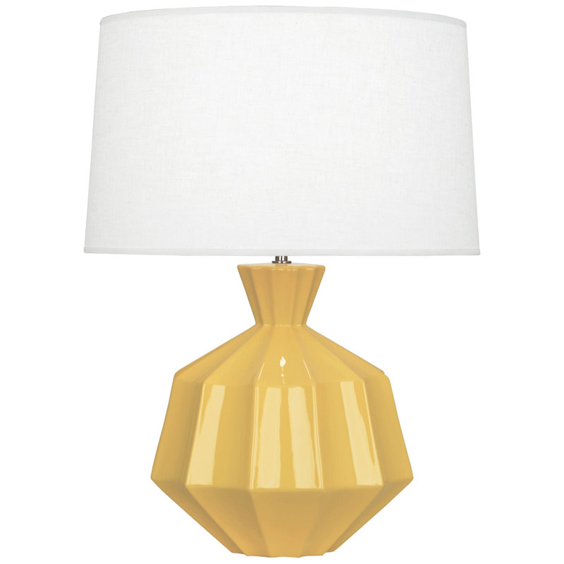 Small Orion Accent Lamp, Sunset Yellow, 27" H x 19.5" W x 19.5" D