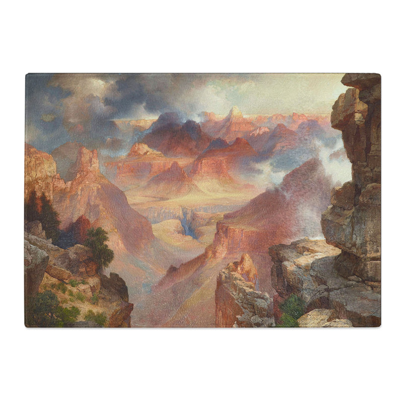 Rocky Landscape by Thomas Moran Chopping Board, 0.4cm H x 20cm W x 28.5cm L