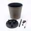 13 In.Gray Wicker Self-Watering Planter