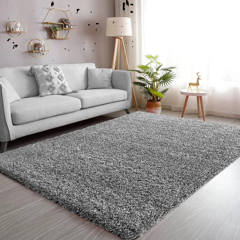 Solid Colour Shag Area Rug, Rectangle 120 x 170 cm