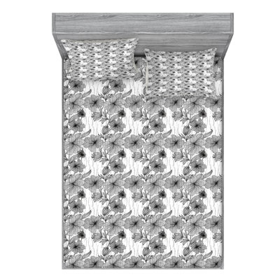 Ensemble de draps à motif floral