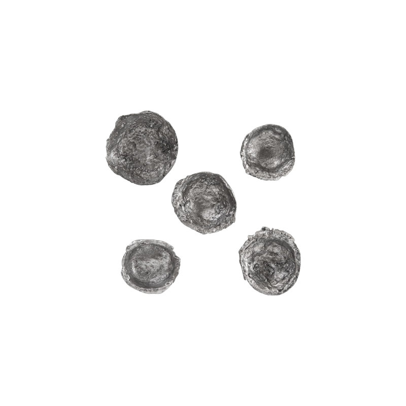 Bols Splash Wall, feuille d'argent, ensemble de 5