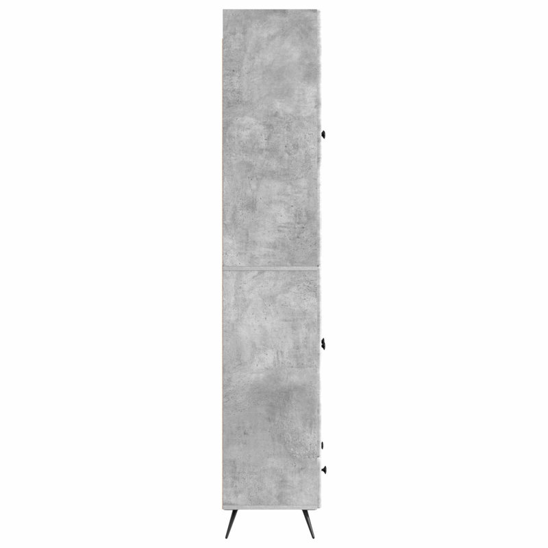 4 -Door 3 Storage Cabinet, Concrete Grey