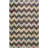 Airiona Hand Tufted Wool/Cotton Chevron Rug in Black/White-1911322976