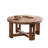 Retro Walnut Solid Wood Round Coffee Table