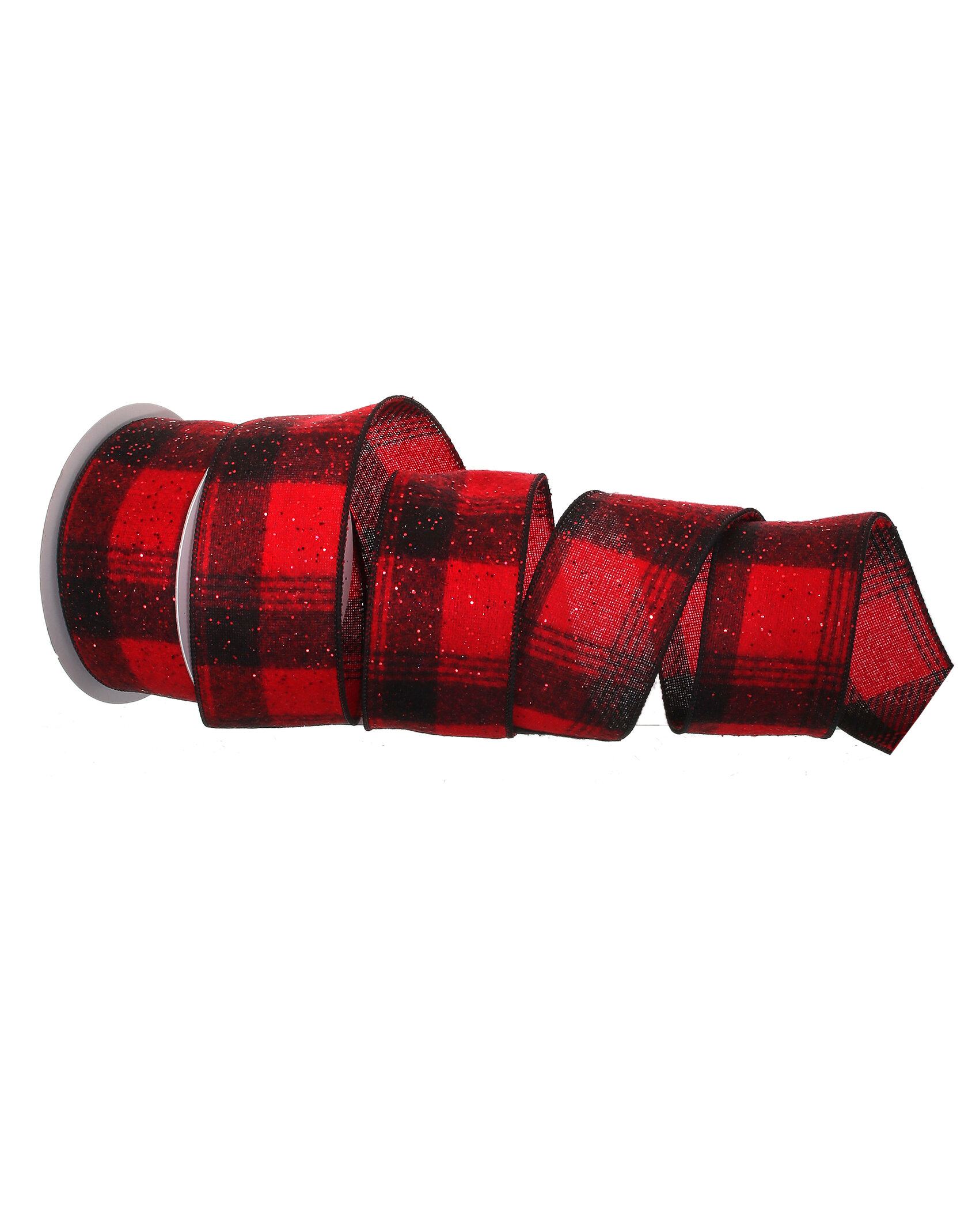 Wired Glitter Plaid Ribbon from American Ribbon Inc.