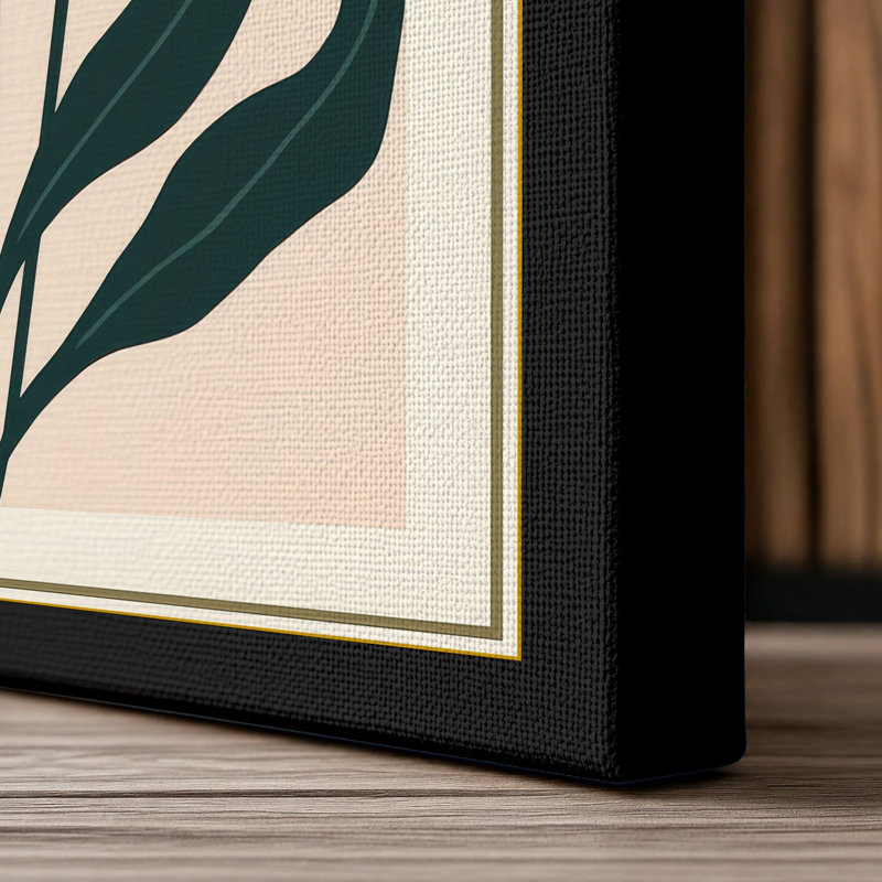 Studies Botanical - Wrapped Canvas, 30x20 - 76.2 x 50.8 cm, Black Border