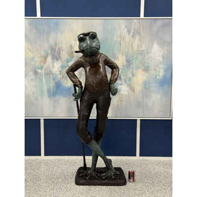 Sculpture en bronze coulé le dix-neuvième trou