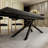 Modern 70.86“ To 102.36” Extendable Rectangular Sintered Stone Dining Table With Cross Metal Legs - Seats 8-10-212334065