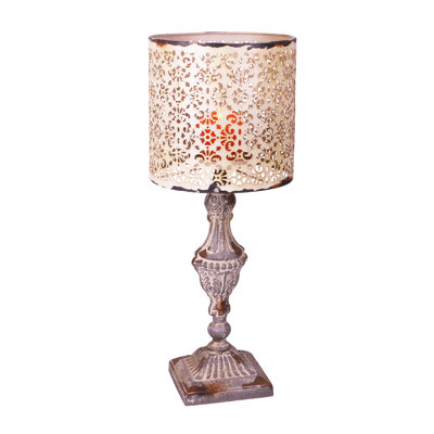 Nostalgia 19.5'' H Metal Tabletop Candlestick