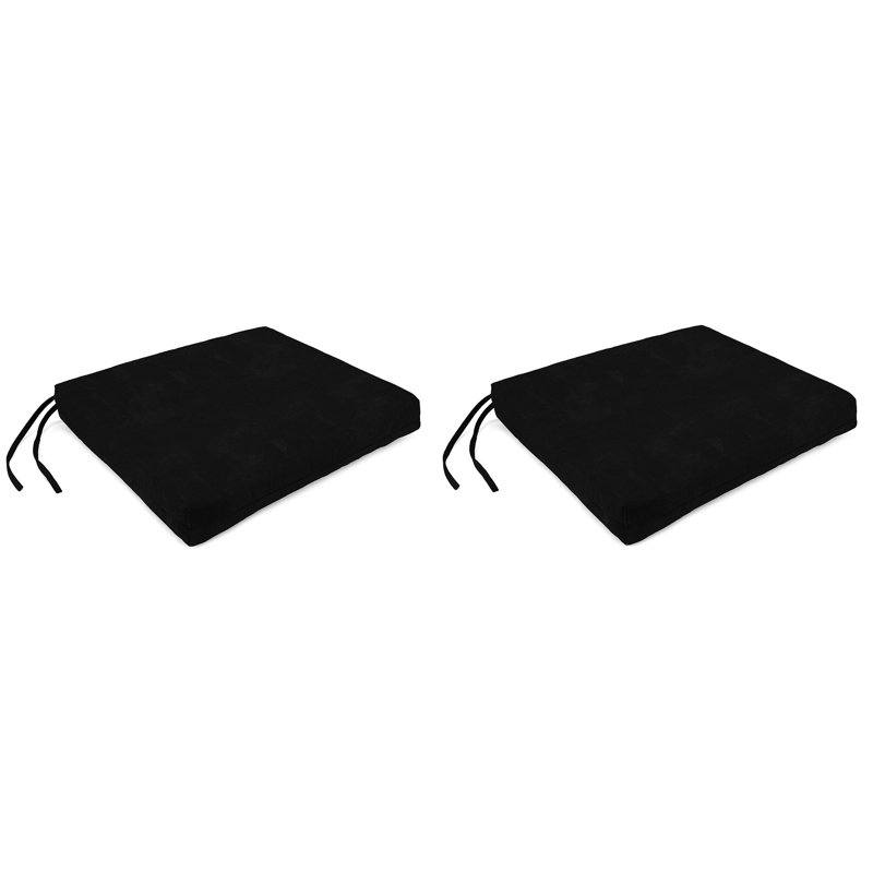 Outdoor Seat/Back Cushion, Canvas Black