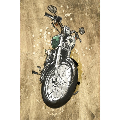 Metallic Rider II by Annie Warren - Wrapped Canvas Painting