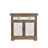 Rustic Vintage Accent Cabinet With Carved Floral Panels