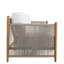 Pacifica Outdoor 3 - Seat Teak Patio Sofa with Sunbrella Cushions