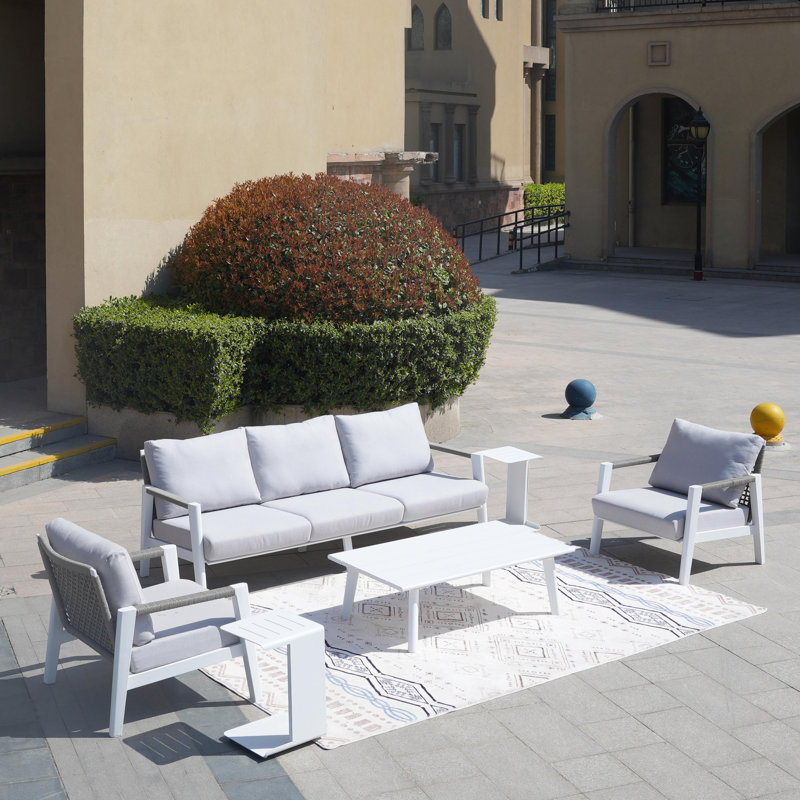 Akrm 5 - Person Patio Conversation Set with Cushions
