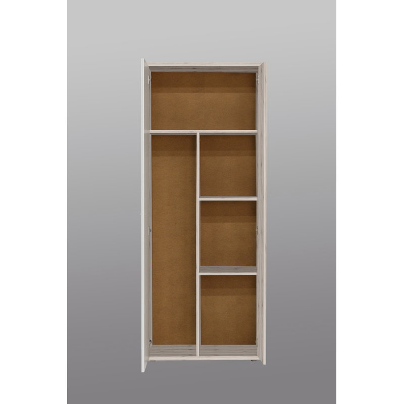 Canonero 9 Pair Shoe Storage Cabinet, Brown/White