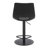 Swivel Upholstered Faux Leather Adjustable Height Counter Stool with Iron Frame-996109175