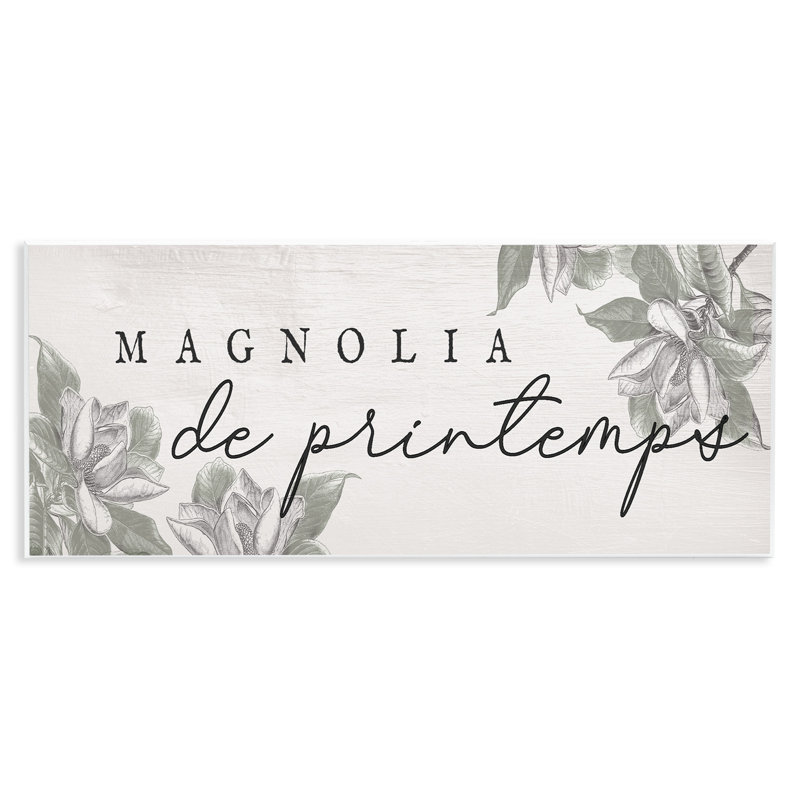 Plaque murale Spring Magnolia, par Lil 'Rue