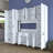Modern Multi-Purpose Cabinet, White, 86.6 x 78.2 x 15.7 inches | 100% Melamine Coated E1 Quality Chipboard, Thickness: 0.7 inches | Stylish Storage Solution for Home or Office, Durable & Elegant Design
